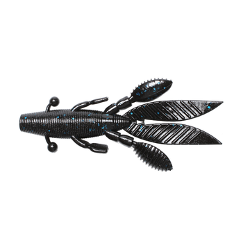 Yamamoto Large Flappin Hog. Black Blue Flake 5-pk