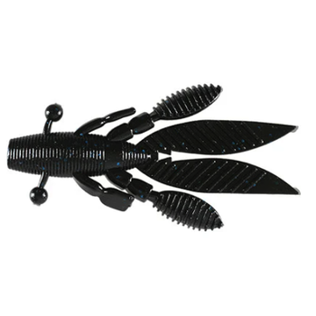 Yamamoto Flappin Hog 3.75" Black Blue Flake 7-pk