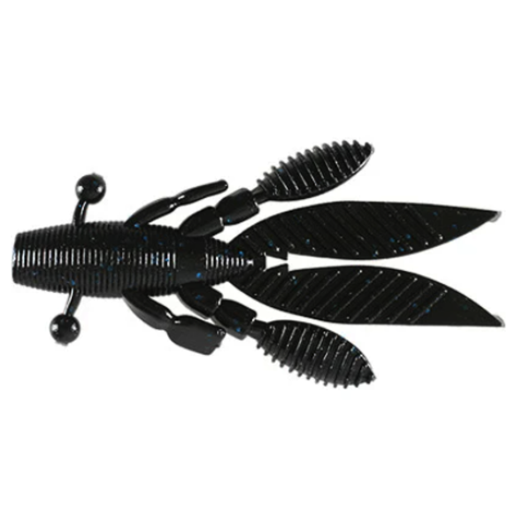 Yamamoto Flappin Hog 3.75" Black Blue Flake 7-pk