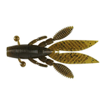 Yamamoto Flappin Hog 3.75" Green Pumpkin Black Flake 7-pk