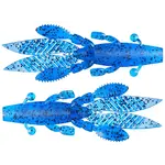 Yamamoto Large Flappin Hog. Blue/ Black Flake 5-pk