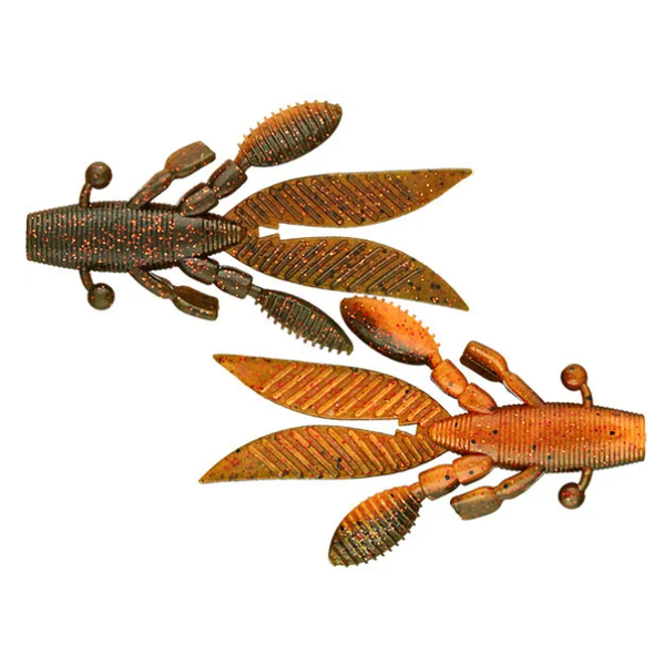 Yamamoto Flappin Hog 3.75" Watermelon w/Copper/Org/Red Flake 7-pk