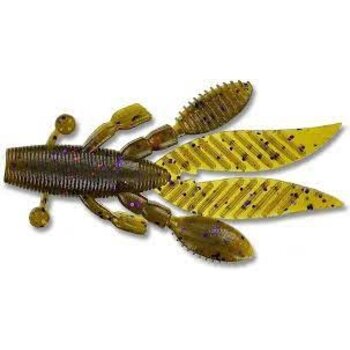Yamamoto Yamamoto Flappin Hog 3.75" Green Pumpkin Purple Copper Flake 7-pk