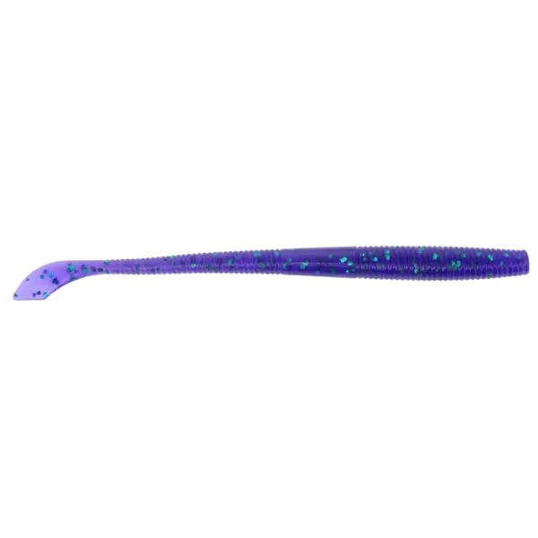 Yamamoto Yamamoto Kut Tail Worm 7.5" Purple With Emerald Flake 5-pk