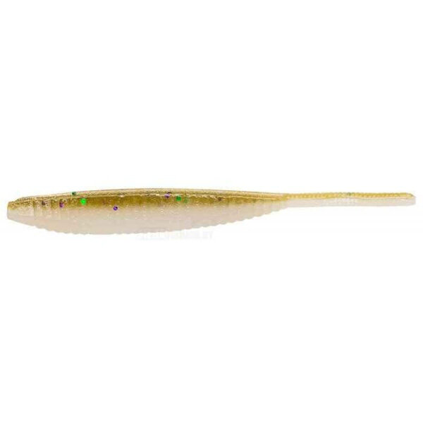 Yamamoto Yamamoto Shad Shape Worm. Light Crystal Clear Belly 10-pk