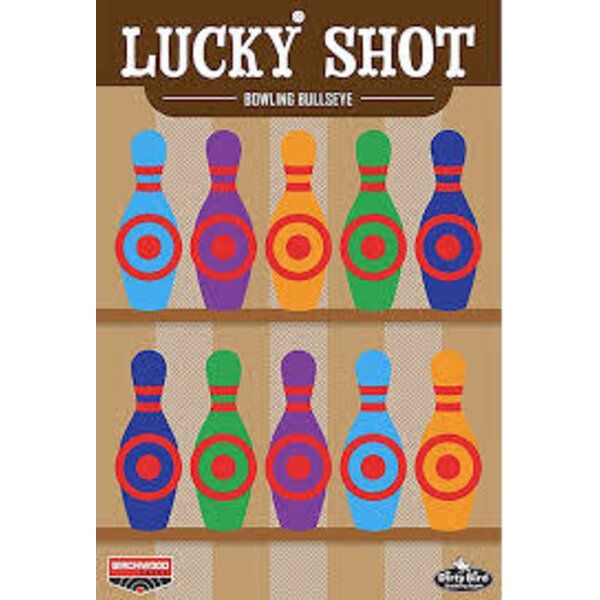 Birchwood Casey Dirty Bird Target Lucky Shot Bowling Pins 12" x 18" 6 Pack