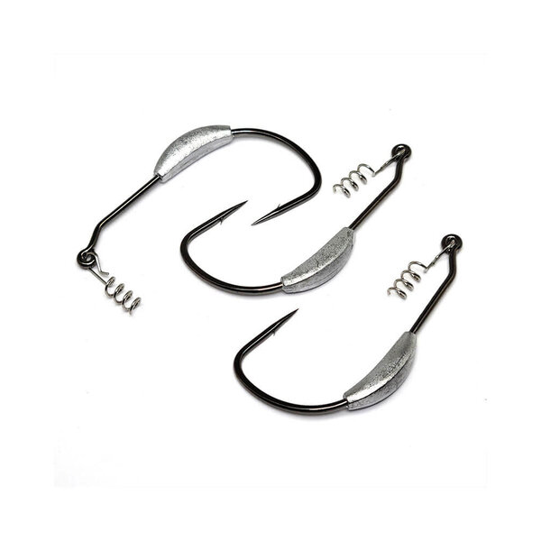 Gamakatsu Superline Weighted Spring-Lock 3/0 1/8oz 4-pk