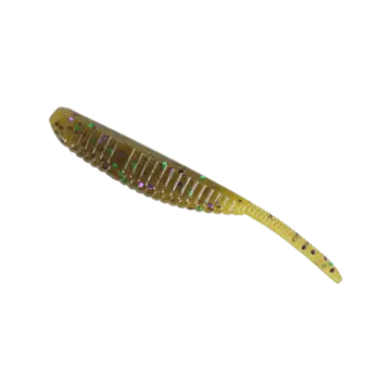 Yamamoto Shad Shape Worm. 3" Green-Pumpkin-Purple 10-pk