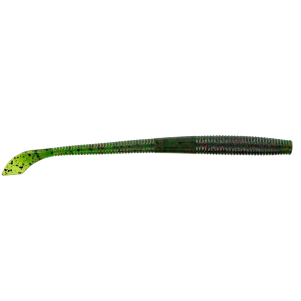 Yamamoto 5'' Kut Tail Worm. Watermelon/Black Red