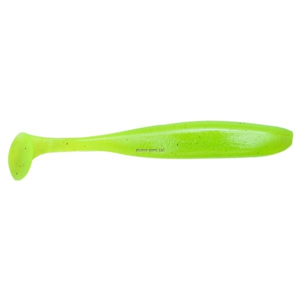 Keitech Easy Shiner 3"Clear Chartreuse Glow 10-pk