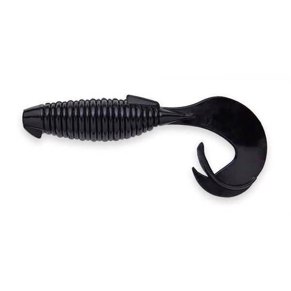 Keitech Flapper Grub 4' Black  7pk