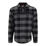 Simms M's Gallatin Flannel LS Shirt Slate Buffalo Plaid Check Medium - Reg. $134.99