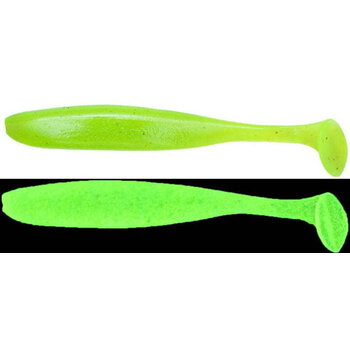 Keitech Easy Shiner 3" Clear Chartreuse Glow 10-pk