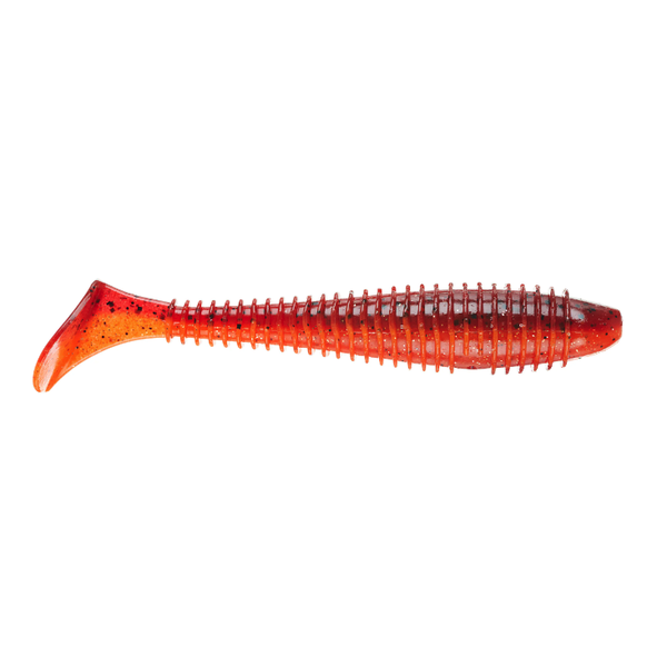 Keitech Swing Impact Fat 3.8" Fire Craw 6-pk