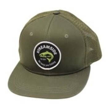 Streamside Flat Brim Cap Loden/Camo