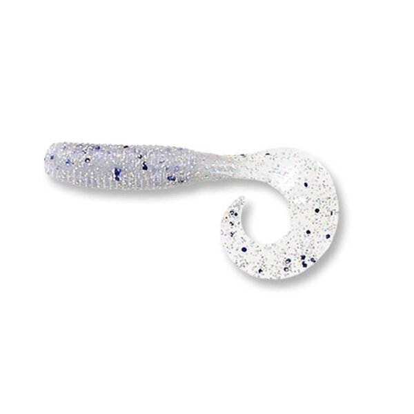 Yamamoto Single Tail Grub 4" Blue Pearl/Black Hologram 20-pk