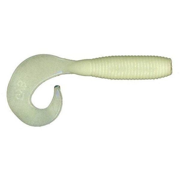 Yamamoto Single Tail Grub 4" Luminous White 20-pk