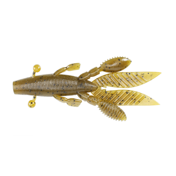 Yamamoto Large Flappin Hog. Green Pumpkin Black Flake 5-pk