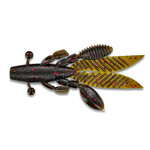 Yamamoto Large Flappin Hog. Green Pumpkin/Red Flake 5-pk