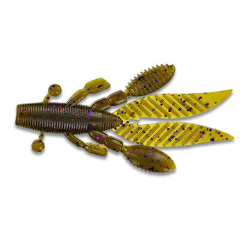 Yamamoto Large Flappin Hog. Green Pumpkin Purple Copper 5-pk