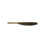 Yamamoto Shad Shape Worm. Green Pumpkin Black Flake 10-pk