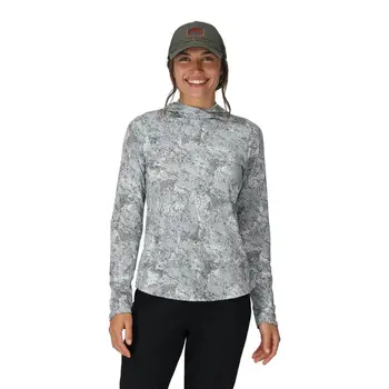 Simms W's SolarFlex Hoody Back Eddy White Medium - Reg. $99.99
