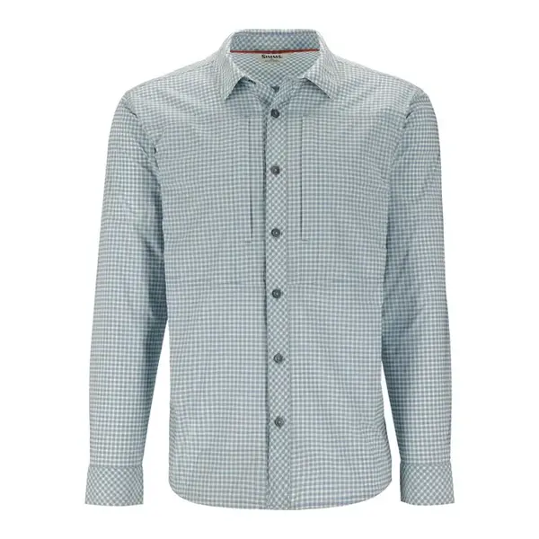 Simms  M's Stone Cold LS Shirt Albacore Stone Cold Check Medium - Reg. $164.99
