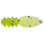 Euro Tackle Micro Finesse Leech Chartreuse 0.75" 10-pk