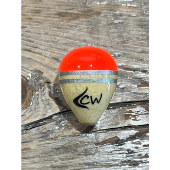Coolwaters Balsa Wood 1g Slip Acorn Float Hot Orange