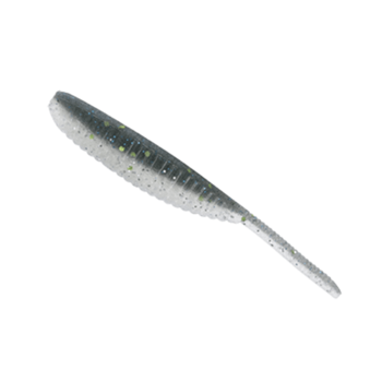 Yamamoto Shad Shape Worm 3". Green Gizzard 10-pk