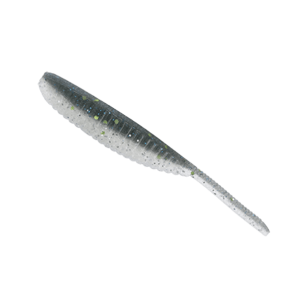Yamamoto Shad Shape Worm 3". Green Gizzard 10-pk