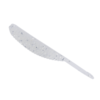 Yamamoto Yamamoto Shad Shape Worm 3". Blue Pearl/Silver Flake 10-pk