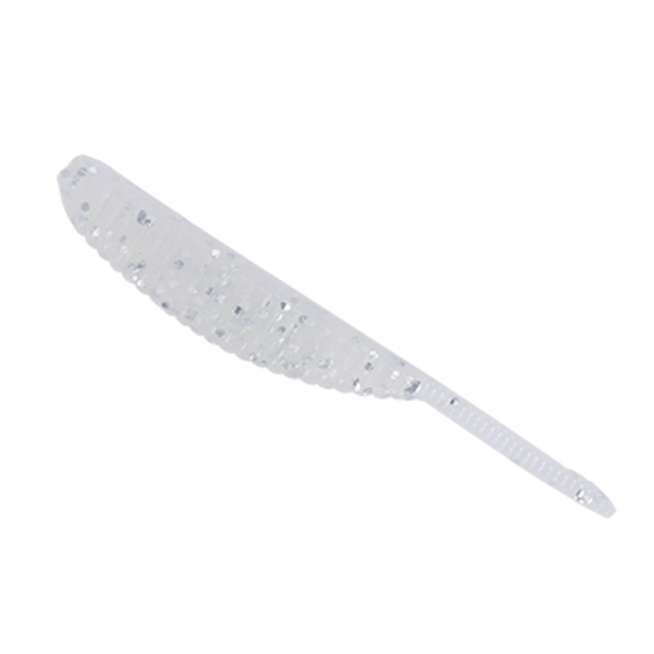 Yamamoto Yamamoto Shad Shape Worm 3". Blue Pearl/Silver Flake 10-pk