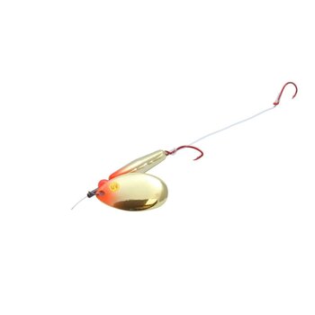 Northland Pro-Walleye Float’N Crawler Harness. UV Gold Christmas