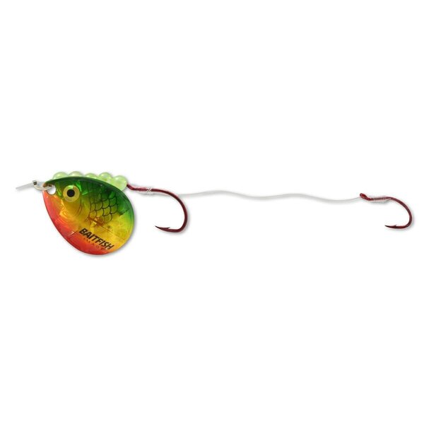 Northland Baitfish Spinner Harness. #4 Gold Perch