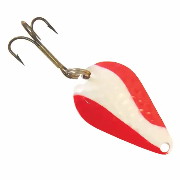 Acme Stee-Lee Spoon 1/2oz Red/White Nickel