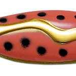 Acme Kamlooper Spoon 3/4oz Orange Black Dot Gold