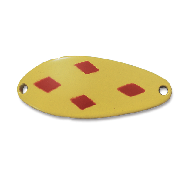 Acme Little Cleo Spoon 2/5oz Yellow Red Diamonds