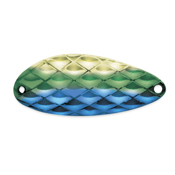 Acme Little Cleo Spoon 2/5oz Hammered Blue Green Gold