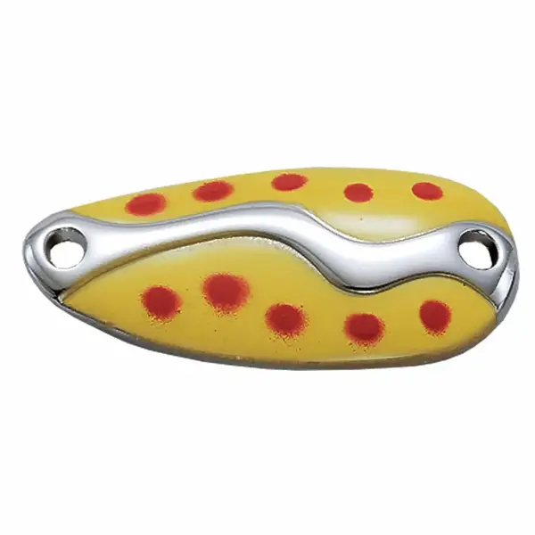 Acme Kamlooper Spoon 3/4oz Yellow Red Dot Nickel