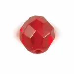 Kalins Faceted Glass Beads Ruby Red 10-pk