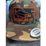 Riverwood Born to Steelhead Orange Classic Snapback