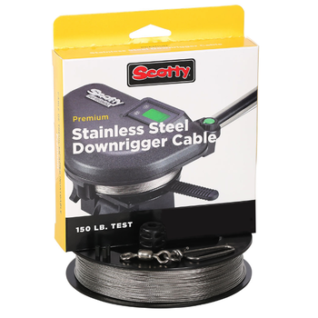 Scotty Scotty 1001K Premium Stainless Steel 150lb Downrigger Cable 300' w/Terminal