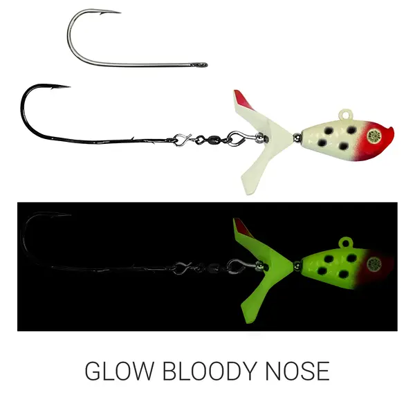 Kalins Google Eye Tungsten Search Bait Moonshine Glow 1/4oz