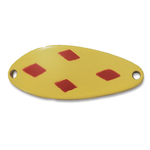 Acme Little Cleo Spoon 3/4oz Yellow Red Diamonds