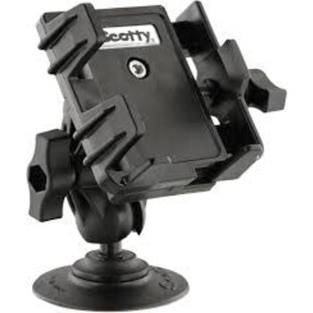 Scotty 0139 Phone Holder w/Post, Track Rail Mounts