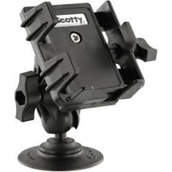 Scotty 0139 Phone Holder w/Post, Track Rail Mounts