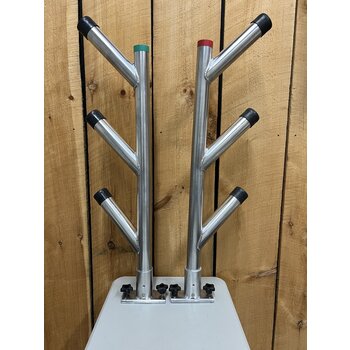 RB Custom Rod Holder Fixed 3 Rod Holder Tree  (Pair)