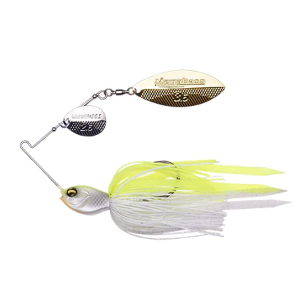 Megabass SV-3 3/8oz Spinnerbait Slow Roll White Chart