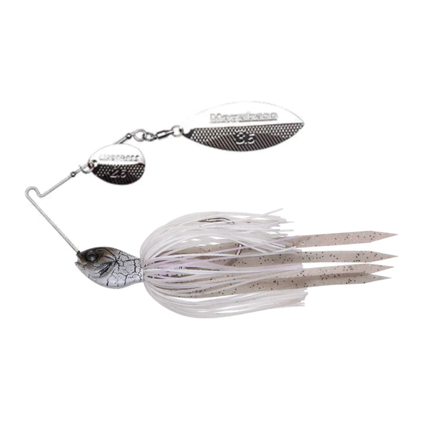 Megabass SV-3 3/8oz Spinnerbait Slow Roll White Python